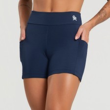 Short com Bolsos Laterais Balance Azul Marinho