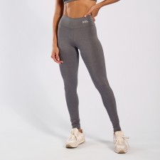 Calça Basic Liso Poliéster Cinza