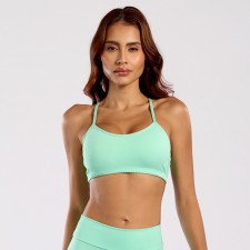 Top Basic Liso Poliamida Verde Menta