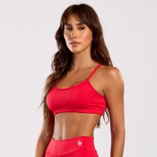 Top Basic Liso Poliéster Vermelho