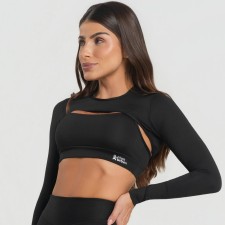 Cropped Bolero Balance Preto