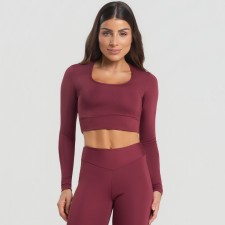 Cropped Manga Longa Balance Marsala